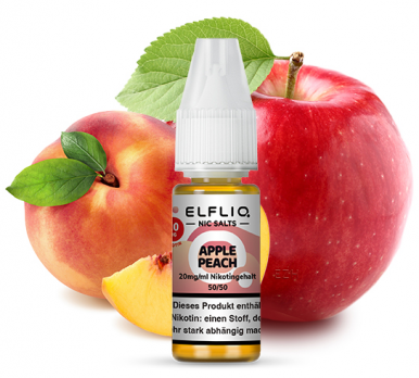 Apple Peach 10 ml Nikotinsalzliquid by ELFLIQ Apple Peach 20 mg