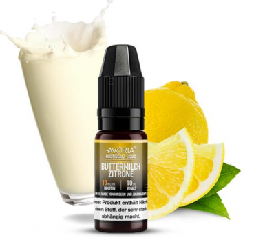 Buttermilch-Zitrone 10 ml Nikotinsalzliquid by AVORIA 