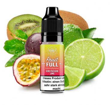 Kiwi Passion Lime Nikotinsalzliquid 10 ml by Dinner Lady 