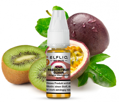 Kiwi Passionsfrucht Guave 10 ml Nikotinsalzliquid by ELFLIQ 