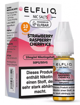 Strawberry Raspberry Cherry Ice 10 ml Nikotinsalzliquid by ELFLIQ 