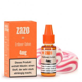 Erdbeer - Sahne Liquid 10 ml by ZAZO 4 mg Erdbeer Sahne Liquid by ZAZO